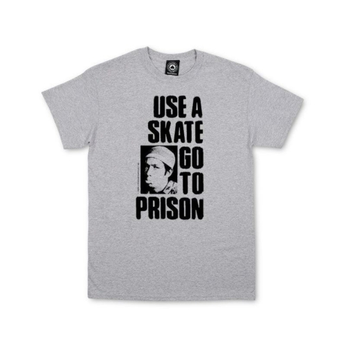 Thrasher Use A Skate Go To Prison Grey T shirt Gris