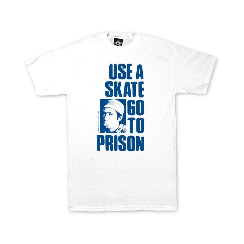 Thrasher Use A Skate Go To Prison White T shirt Blanc