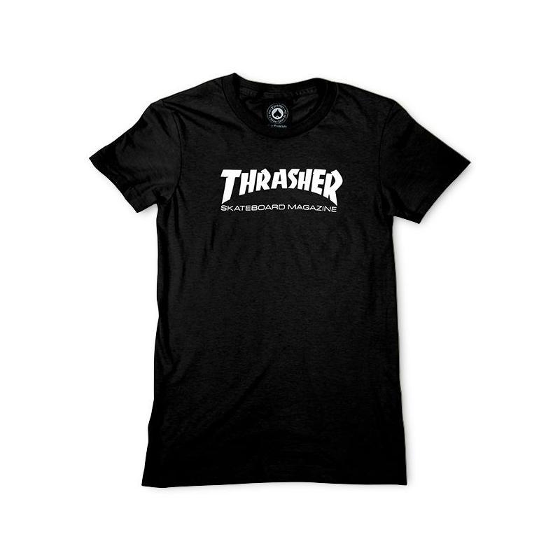 Thrasher Wo Skate Mag Black T shirt Noir