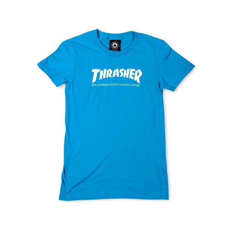 Thrasher Wo Skate Mag Teal T shirt Bleu
