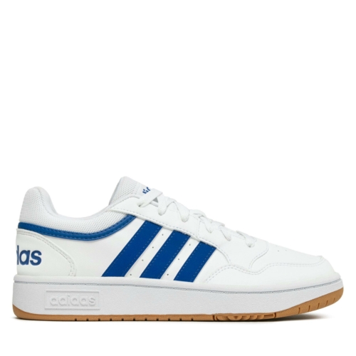 Adidas Hoops 3 0 Blanc White Blue Chaussures Homme