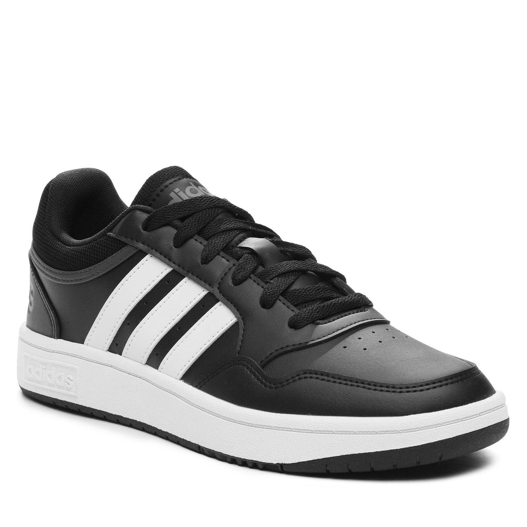 Adidas Hoops 3 0 Low Classic Vintage Noir Black White Chaussures Homme vue2