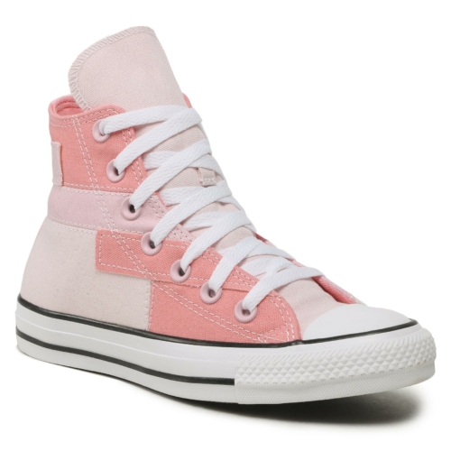 Converse Chuck Taylor All Star Patchwork Blanc White Pink Chaussures Homme vue2
