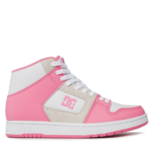 Dc Shoes Manteca 4 Hi Rose Pink White Pw0 Chaussures Femme