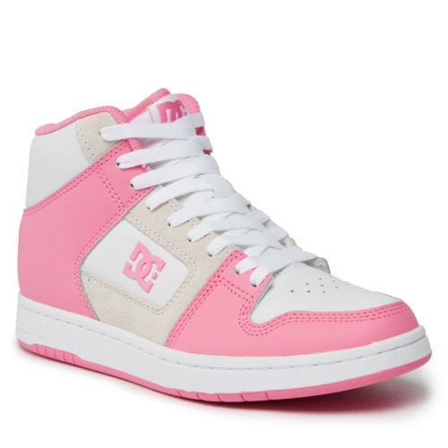 Dc Shoes Manteca 4 Hi Rose Pink White Pw0 Chaussures Femme vue2