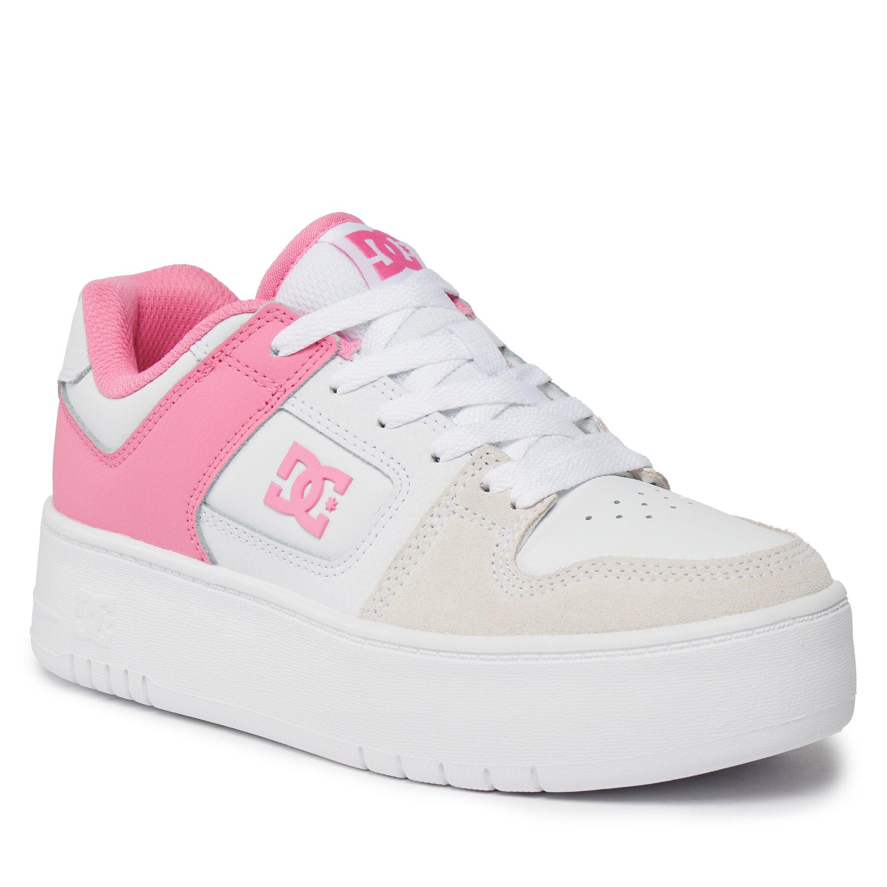 Dc Shoes Manteca4 Pltfrm Rose Pink White Pw0 Chaussures Femme vue2