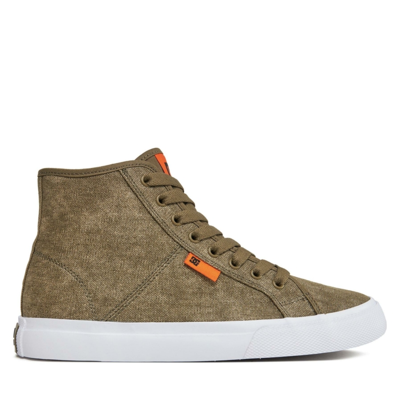 Dc Shoes Manual Hi Txse Vert Washed Olive Wso Chaussures Homme