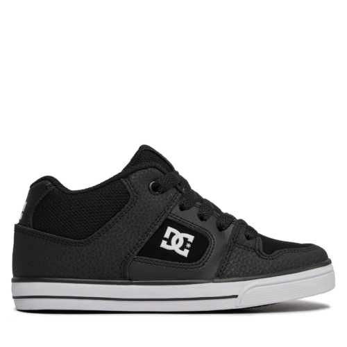 Dc Shoes Pure Mid Noir Black White Bkw Chaussures Enfant