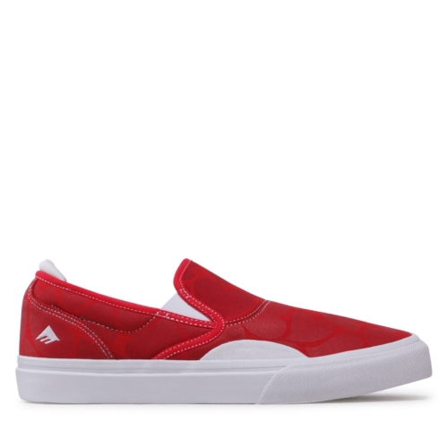 Emerica Wino G6 Slip On Rouge Red White 616 Chaussures Homme