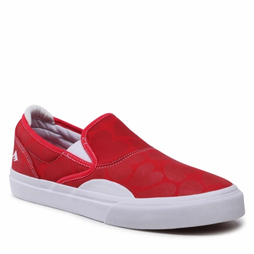 Emerica Wino G6 Slip On Rouge Red White 616 Chaussures Homme vue2