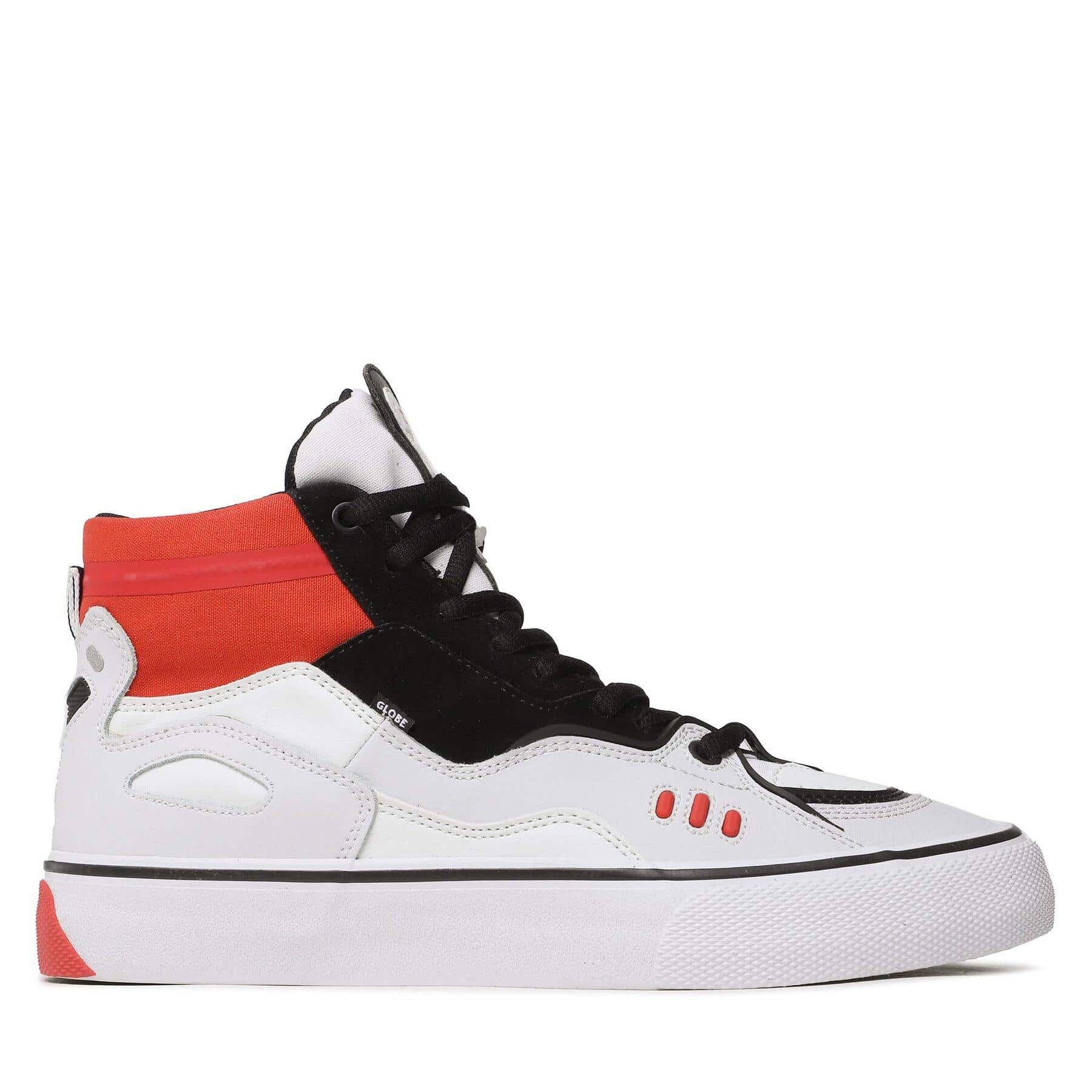 Globe Dimension Blanc White Black Red 11010 Chaussures Homme