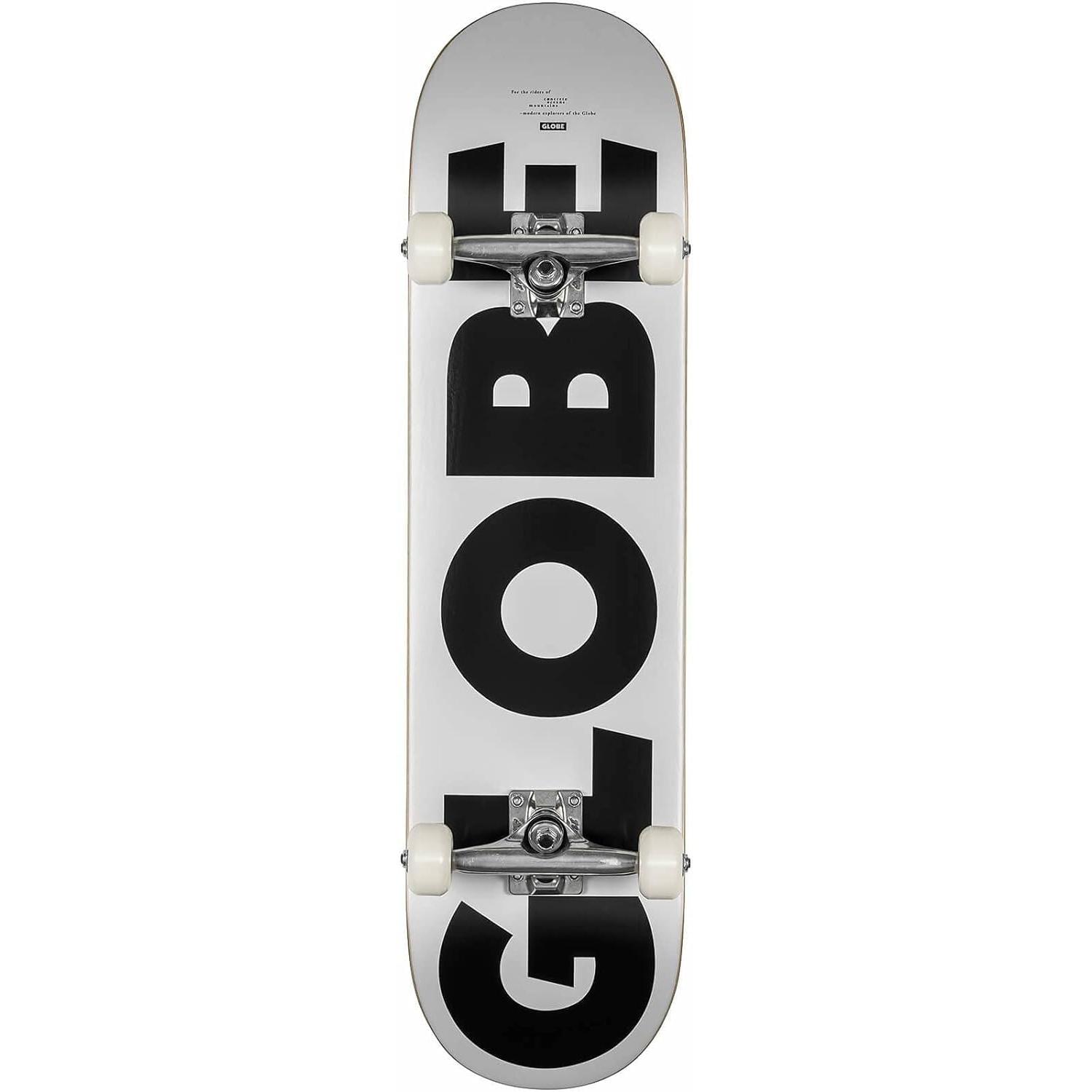 Globe G0 Fubar White Skateboard complet 7 75