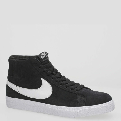 Nike Sb SB Zoom Blazer Mid Black White White White Chaussures de skate Femmes et Hommes