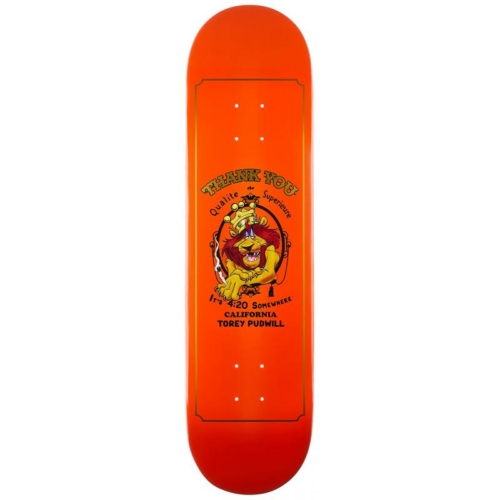 Thank You Torey Pudwill Roll Up Orange Deck Planche de skateboard 8 38