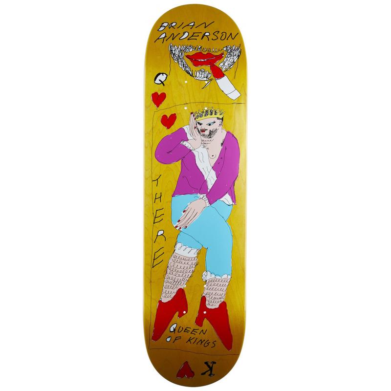 There B A Guest Queen Of Kings Yellow Deck Planche de skateboard 8 5