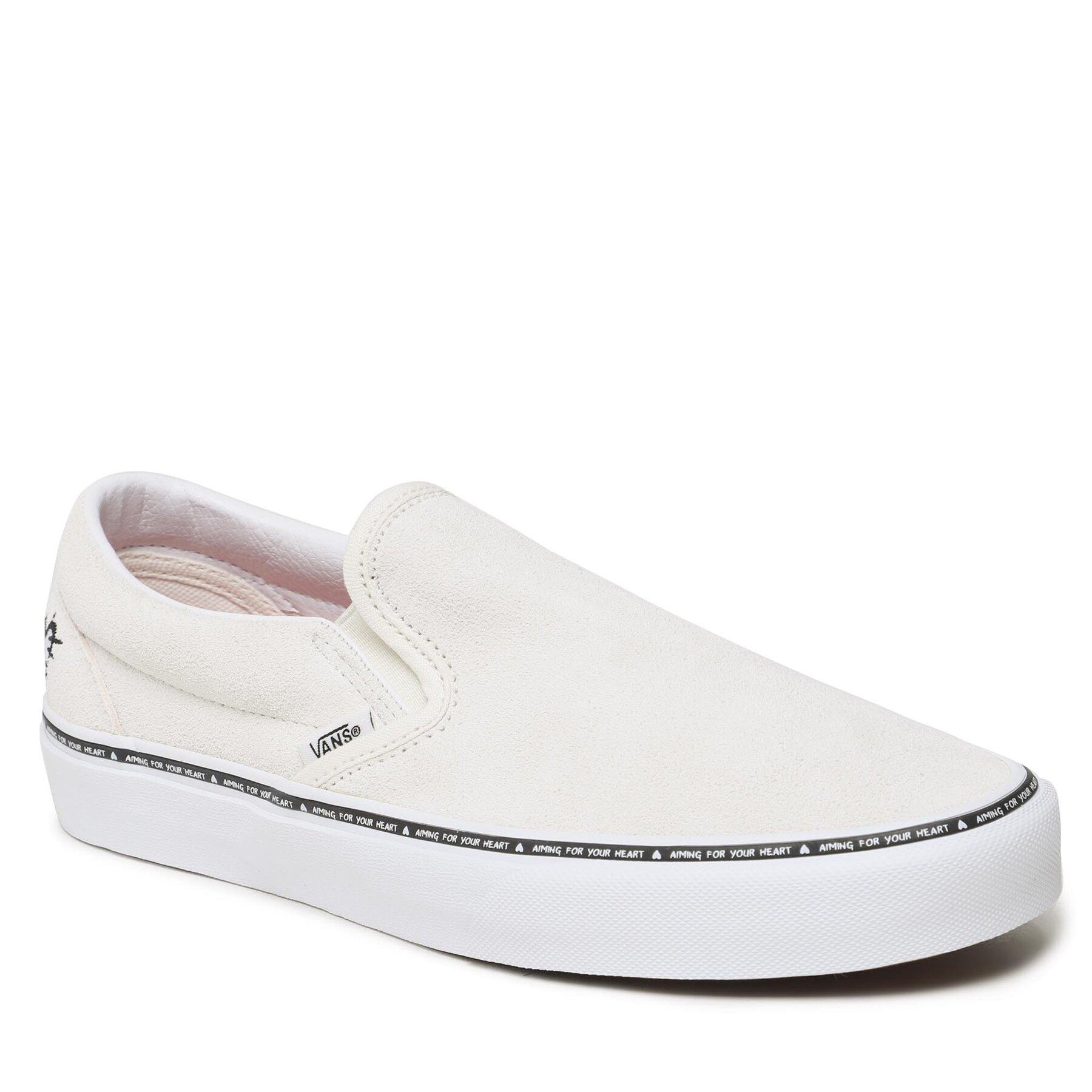 Vans Classic Slip-O Blanc (Aiming 4 Your Heart Light) | Chaussures Homme