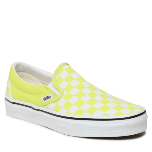 Vans Classic Slip O Vert Color Theory Checkerboard Chaussures Femme vue2