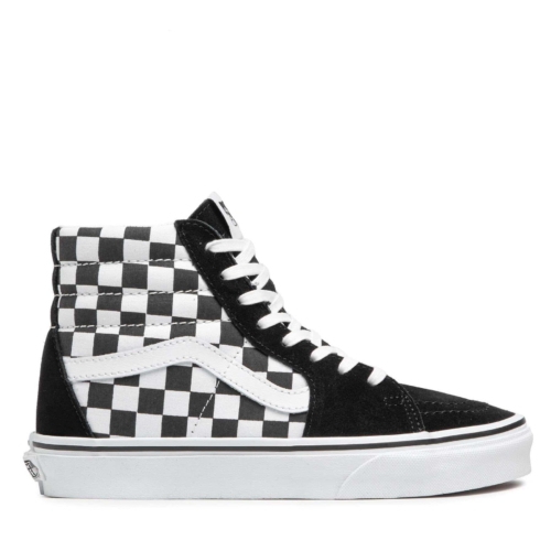 Vans Sk8 Hi Noir CheckerboardBlk Tr Wht Chaussures Homme