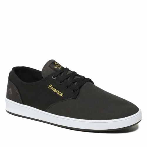 emerica the romero laced gris grey black yellow 038 chaussures homme vue2