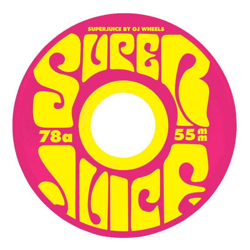 Oj Mini Super Juice Blazing Pink 55mm Roues de skateboard 78a