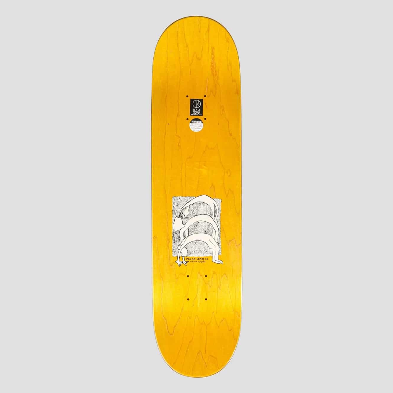 Polar Skate Hjalte Halberg Yoga Trippin Wheel Wells Deck Planche de skateboard 8 25 shape