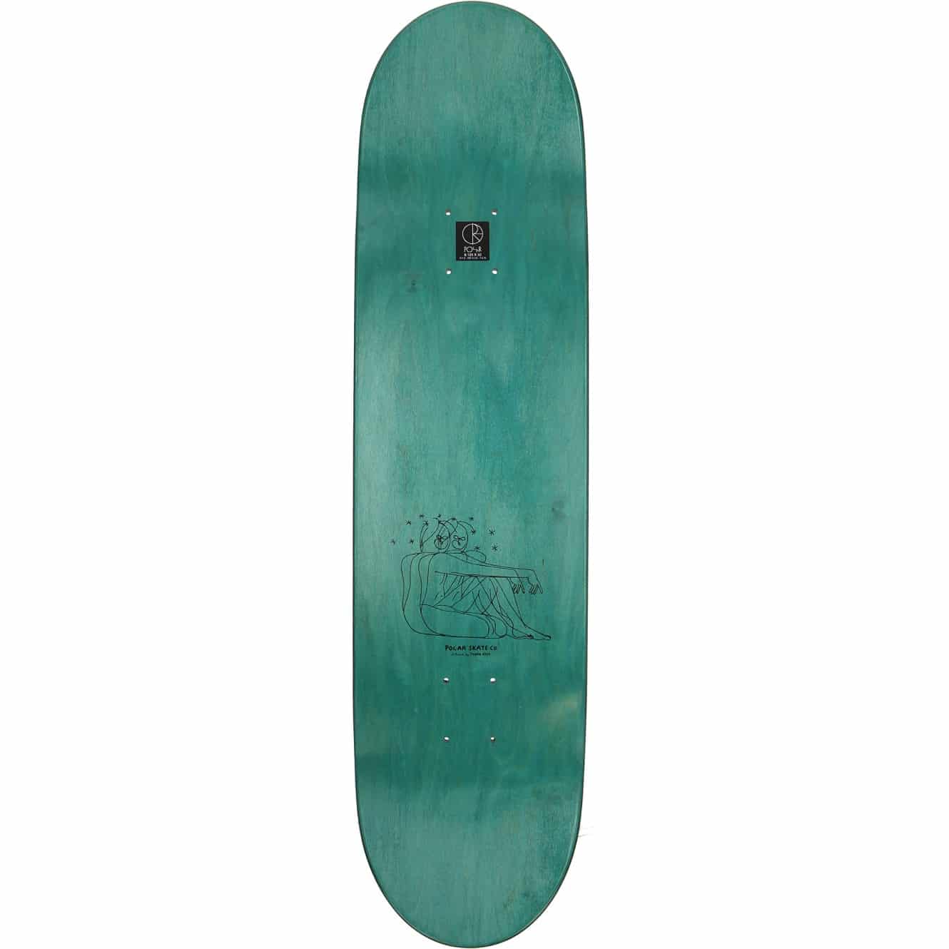 Polar Skate Paul Grund Rider Deck Planche de skateboard 8 125 shape