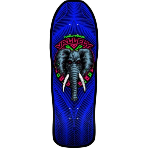Powell Peralta Reissue Vallely Elephant Blklit X 3 Deck Planche de skateboard 9 8