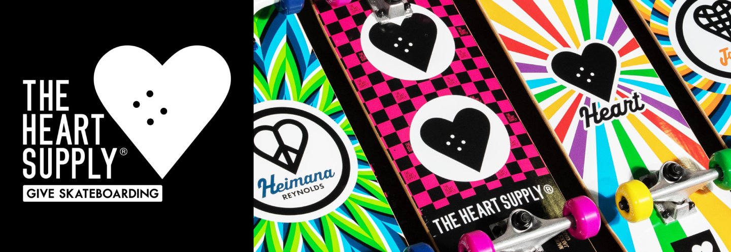 Planche de skateboard et skate complet The Heart Supply en stock