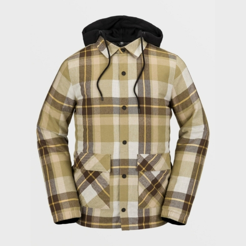 Volcom Insulated Riding Flannel Khakiest Veste Homme