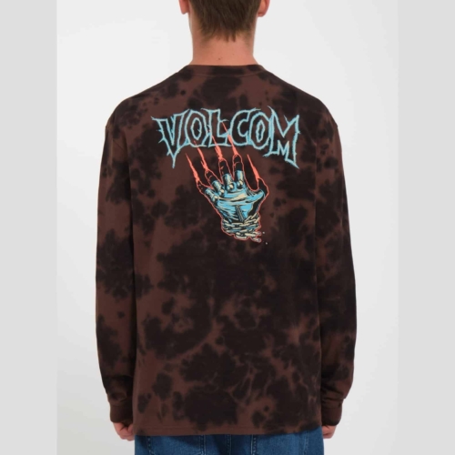 Volcom Max Sherman Bitter Chocolate T shirt a manches longues Homme vue2