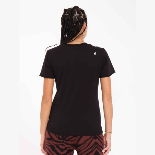 Volcom Radical Daze Black T shirt a manches courtes Femme vue2