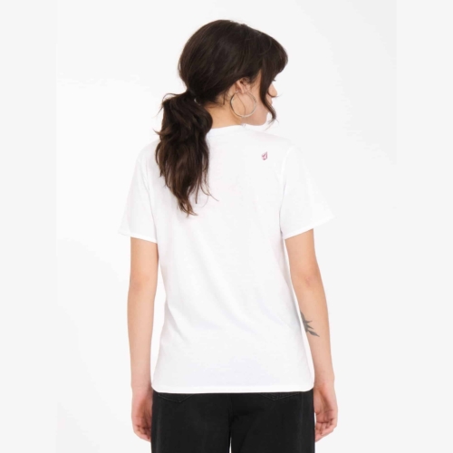 Volcom Radical Daze White T shirt a manches courtes Femme vue2
