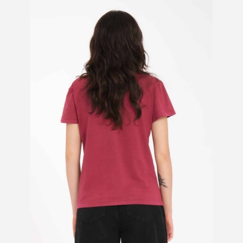 Volcom Solid Stone Wine T shirt a manches courtes Femme vue2
