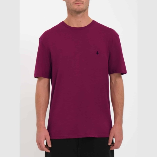 Volcom Stone Blanks Bitter wine T shirt a manches courtes Homme