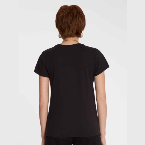Volcom Stone Blanks Black T shirt a manches courtes Femme vue2