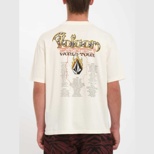 Volcom Stone Ghost Off White T shirt a manches courtes Homme vue2