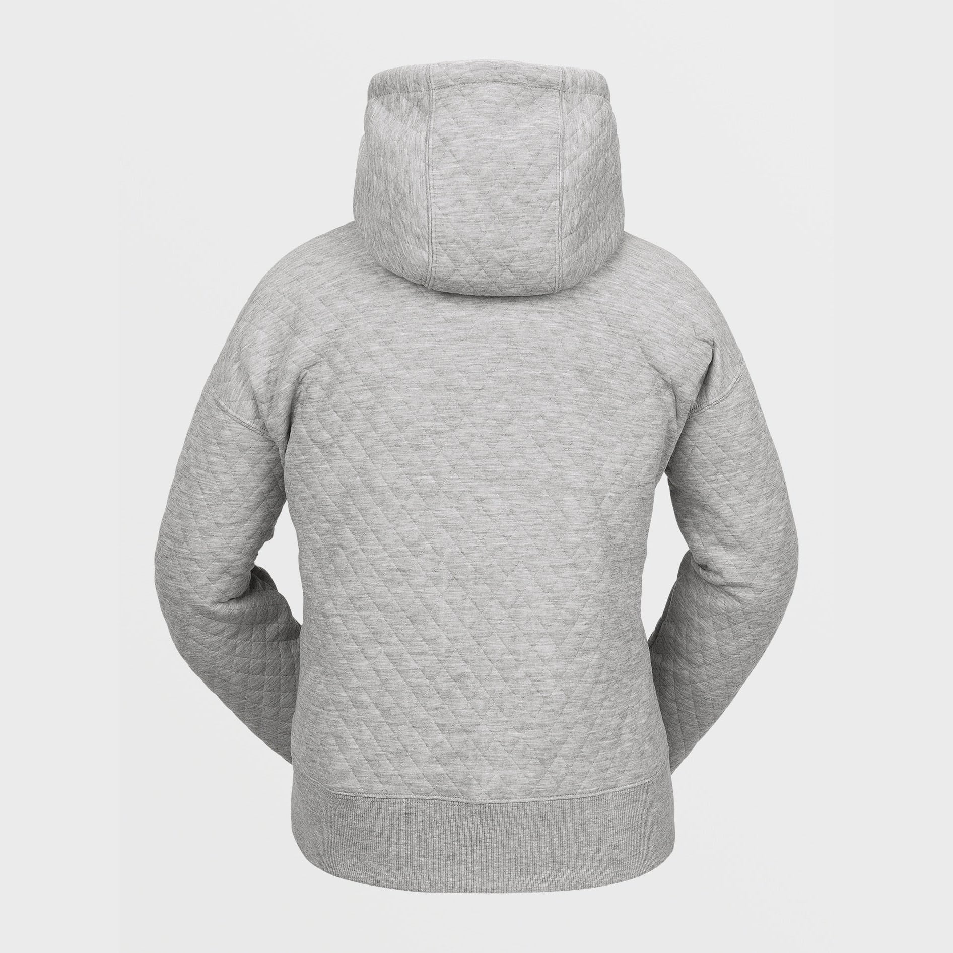 Volcom V Co Air Layer Thermal Heather Grey Sweat a capuche Femme vue2