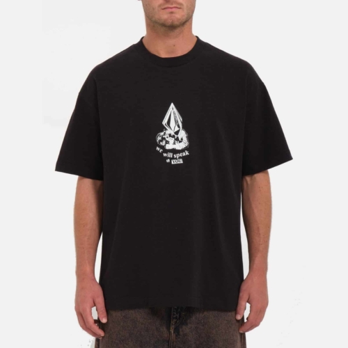 volcom colle age black t shirt a manches courtes homme