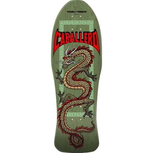 Powell Peralta Reissue Cab Chin Dragon Green Deck Planche de skateboard 10 0