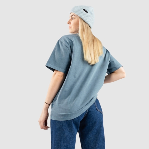 Carhartt Wip Taos Vancouver Blue Garment Dy T shirt manches courtes Femme vue2