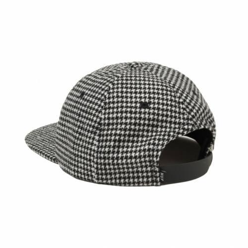 Casquette Huf One Star Houndstooth 6 Panel Black back