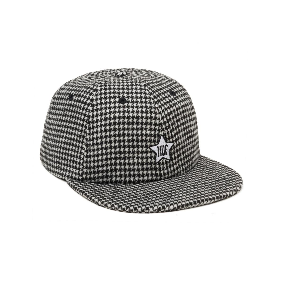 Casquette Huf One Star Houndstooth 6 Panel Black