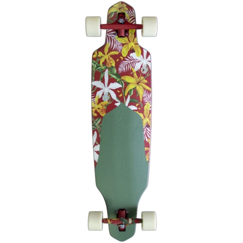 Dusters Channel Floret Red Green 38 Longboard complet 38 0