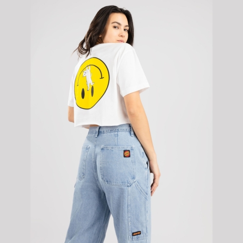 Ripndip Everything Will Be Okay Cropped Baby White T shirt manches courtes Femme