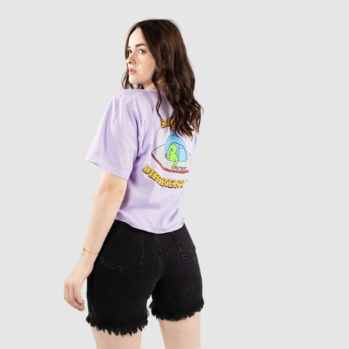 Ripndip Same Shit Different Day Cropped Baby Lavender T shirt manches courtes Femme