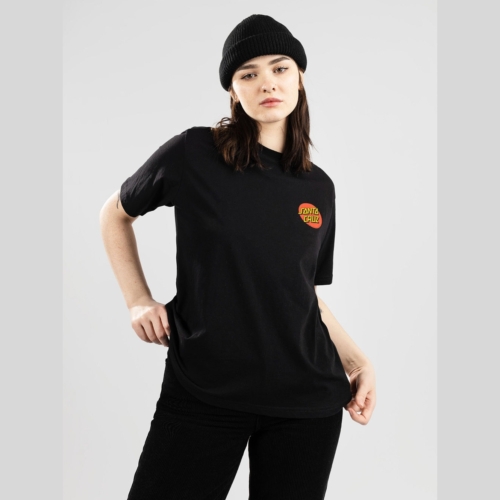 Santa Cruz Classic Dot Black T shirt manches courtes Femme vue2