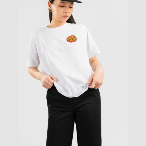 Santa Cruz Classic Dot Chest White T shirt manches courtes Femme vue2