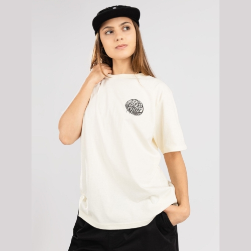Santa Cruz Fusion Dot Pop Off White T shirt manches courtes Femme vue2