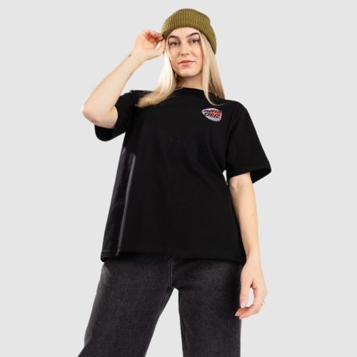 Santa Cruz Tsunami Dot Black T shirt manches courtes Femme vue2