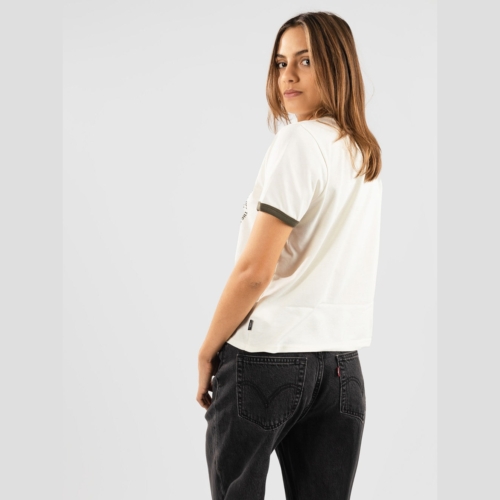 Vans Armanto Ringer Marshmallow T shirt manches courtes Femme vue2